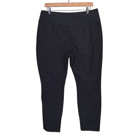 Cabi 5175 Seaside Chic Black & White Polka Dot Trousers Slim Leg Ankle Pants - Picture 2 of 10